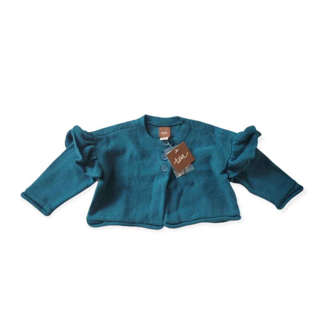 Tea Collection Ruffle Baby Cardigan - Picture 5 of 6